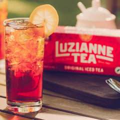 Luzianne Rainforest Alliance seal on packaging signaling sustainable sourcing for responsible choices.