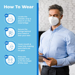 Lyka KN95 mask foldable 3D design for comfortable wear during long days.