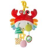 Lynncare car seat toy with multi-drawstring engages tiny fingers during car rides