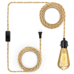 LYOOWNG plug-in pendant light cord shown for DIY home lighting setup