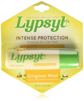 Lypsyl Intense Protection Original Mint lip balm tube provides smooth, long-lasting moisture.