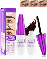 LYSdefeu peel-off eyebrow gel packaging with festive gift-ready design