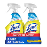 Lysol all purpose cleaner spray Lemon Breeze bottle ready for disinfecting surfaces