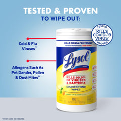 Lysol Disinfecting Wipes Bundle on multi-surface cleaning to remove grime