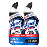 Lysol Lime and Rust cleaner with angled neck for precise under-rim application