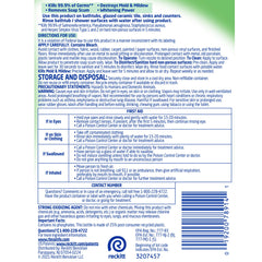 Lysol bleach bathroom sink spray shows mold and mildew control.