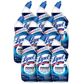 Lysol Toilet Bowl Cleaner clinging gel bottle targets tough stains for deep cleaning.