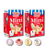 Lyza's Joy Mini Cups main image shows crisp wafer cups for portion-controlled desserts.