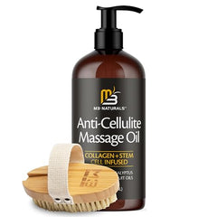 Hands applying M3 Naturals oil for hydration and glow.