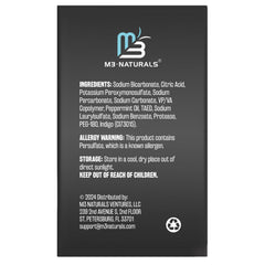 M3 Naturals tablets in water showing quick cleaning action
