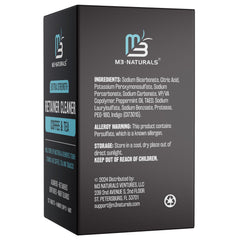 M3 Naturals soaking retainer in water to remove odor and stain