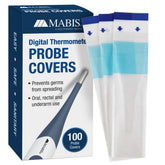 MABIS disposable probe covers for digital thermometer in a box of 100.