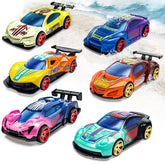 Macaloca color-changing cars pack 6 diecast for immersive play and collection.