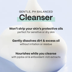 Mad Hippie Cream Cleanser pump, easy-on application on damp skin.