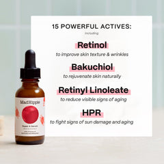 Mad Hippie Super A Serum pump action features easy nightly dosing.