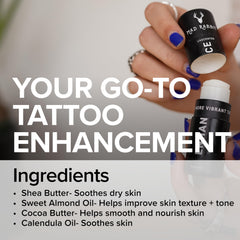 Mad Rabbit Enhance Tattoo Balm Stick twist-up design for mess-free application