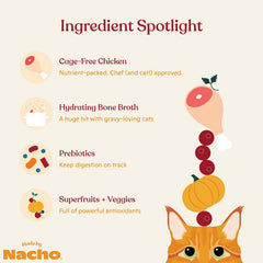 Made by Nacho salmon oil image emphasizes coat shine and healthy skin.