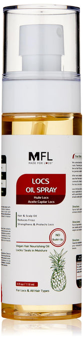 MFL Made For Locs vegan oil spray bottle ready for daily scalp conditioning