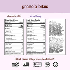 MadeGood Granola Bites mixed berry pack: organic gluten-free snack option.