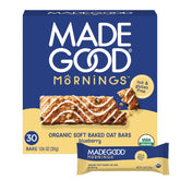 MadeGood Mornings blueberry soft baked bars pack for grab-and-go breakfasts.