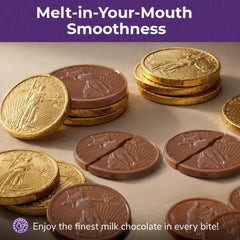 Madelaine Gold Coins used as party favors with easy sharing.