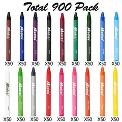 Madisi Crayon Bulk Pack colors: vibrant assortment for creative projects.
