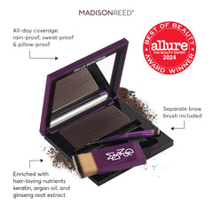 Madison Reed Brow Filler Ombra Dark Brown brush for brow shaping.