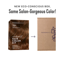 Madison Reed Radiant Color cream tube for precise shade matching in Light Golden Brown