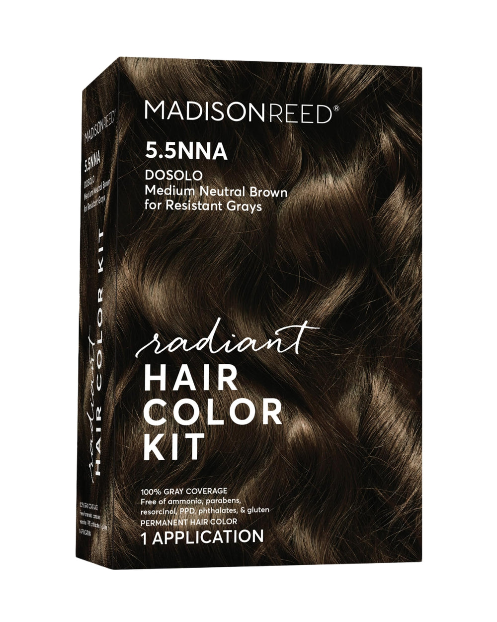 Madison Reed Radiant Color Kit with Dosolo cream bottle for even gray coverage at home
