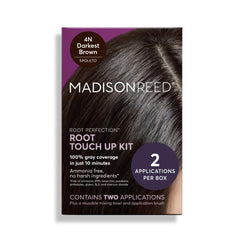 Madison Reed Root Perfection 4N Spoleto bottle pour shows easy, precise color application.