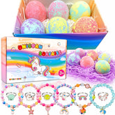 MADO Unicorn Bath Bombs reveal a bracelet inside for playful bath time.