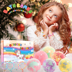 MADO Unicorn Bath Bombs lavender scent creates a calming soak for kids.