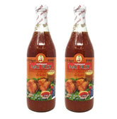 Mae Ploy Sweet Chilli Sauce two-pack front view; ideal for dipping and glazing