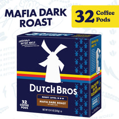 Mafia Dark Roast coffee pods portrait view, premium single-serve quality for Keurig brewers