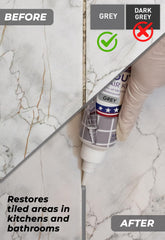 Magic Chems bathroom shower grout application highlighting quick-dry repair for showers