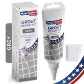 Magic Chems grout repair tube close-up for precise, long-lasting grout refresh