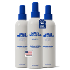 Magic Molecule Skin Cleanser spray bottle close-up with HOCl mist