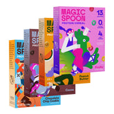 Magic Spoon cereal variety pack close-up, showcasing four flavors for a protein-packed breakfast.