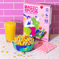 Magic Spoon Fruity serving bowl: savory crunch with zero sugar.