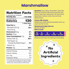 Close-up of Magic Spoon marshmallow bar texture and color