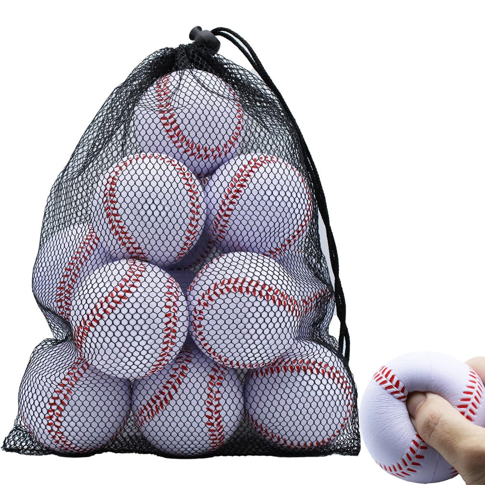 Magicorange foam baseballs 12-pack in white for safe practice.
