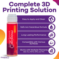 Magigoo MO2016 on PEI surface provides secure, warp-resistant starts.