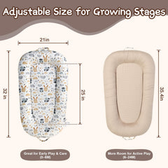 MAGINP Baby Lounger machine-washable-cover simplifies care