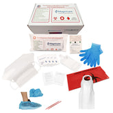 Magnicare Bodily Fluid Cleanup Kit in box format with complete spill-response tools.