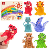 MAHMLOW dinosaur fidget toy front view promotes focused play and sensory engagement.
