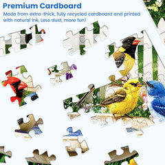 Maiqufa colorful birds puzzle, vivid avian scene sparks curiosity
