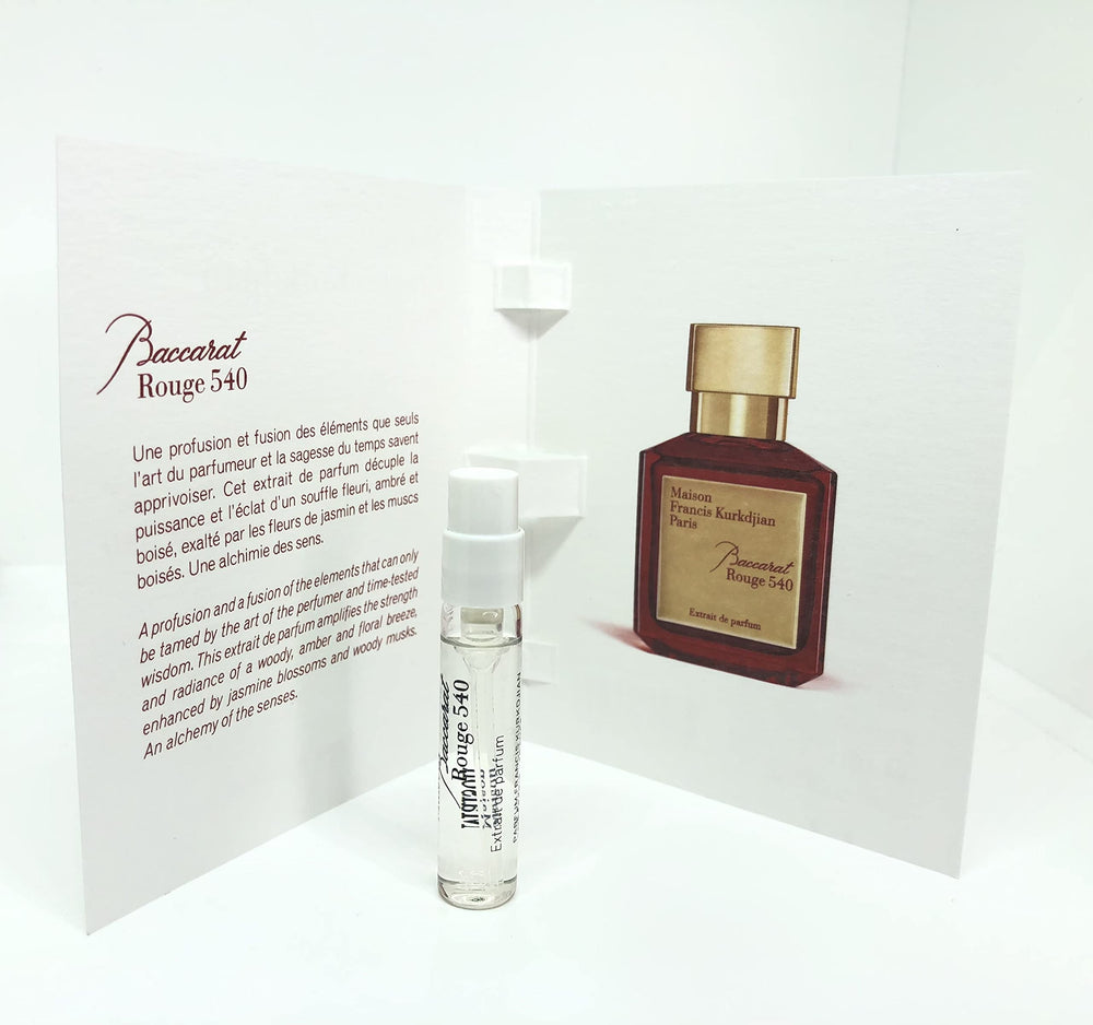 Maison Francis Kurkdjian Baccarat Rouge 540 bottle on vanity for refined evening scent