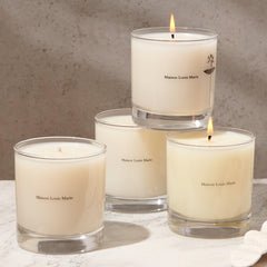 Maison Louis Marie No.04 Bois de Balincourt candle lit for cozy evenings.