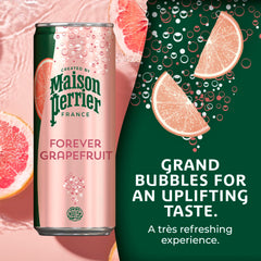 Maison Perrier Forever Grapefruit pack 3x8, convenient on-the-go refreshment.