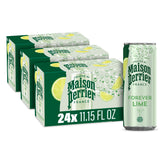 Maison Perrier Forever Lime can front view with bold bubbles for a refreshing lime experience.